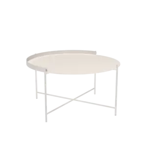 Houe - EDGE Tray table Ø76 - Muted Hvid