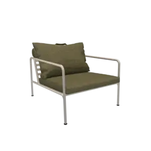 Houe - AVON Chair - Pude: Moss, Stellet: Muted Hvid
