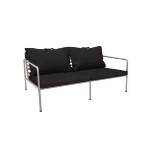 Houe - AVON 2 seater sofa - Pude: Slate, Stellet: Muted Hvid