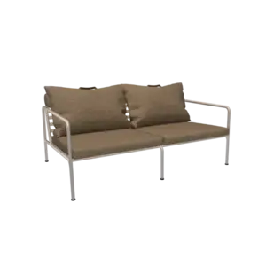 Houe - AVON 2 seater sofa - Pude: Papyrus, Stellet: Muted Hvid