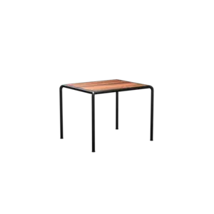 Houe - AVANTI Dining table, 83x98 cm - Bordplade: Thermo ash, Stellet : Sort