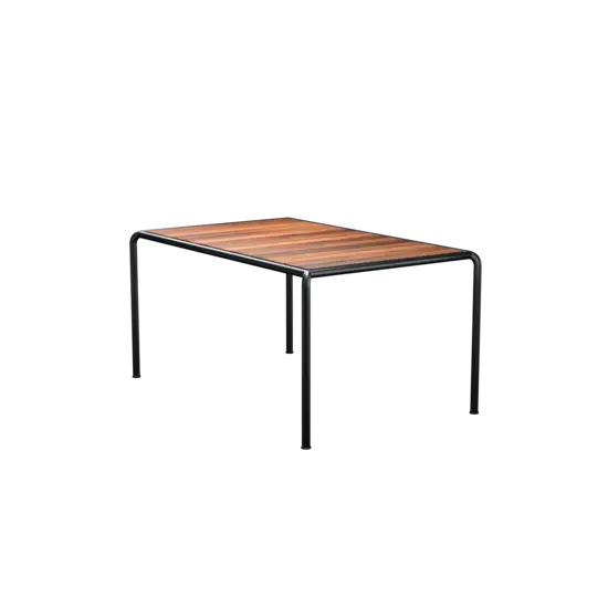 Houe - AVANTI Dining table, 153x98 cm - Bordplade: Thermo ash, Stellet : Sort