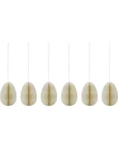 House Doctor - Honeycomb, HDEggs, Råhvid