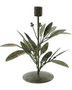 House Doctor - Lysestage, HDLeaves, Antikgrøn