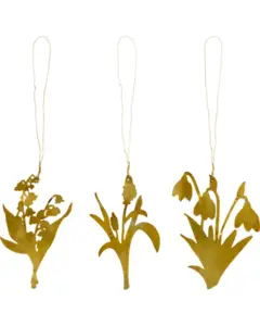 House Doctor - Påskepynt, HDLilly, Antik messingfinish