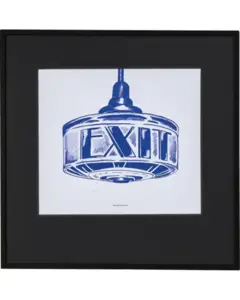 House Doctor - Wall art, HDExit, Mørkeblå