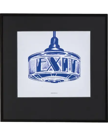 House Doctor - Wall art, HDExit, Mørkeblå