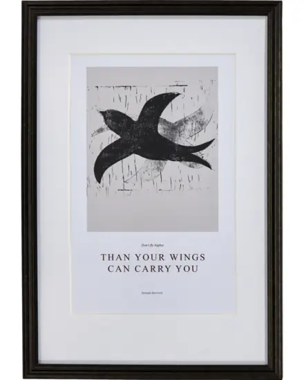 House Doctor - Wall art, HDFly, Sort