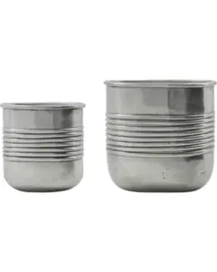 House Doctor - Urtepotte, HDGroove, Antik sølvfinish