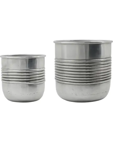 House Doctor - Urtepotte, HDGroove, Antik sølvfinish