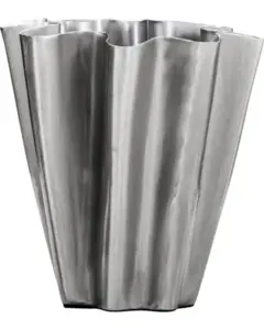 House Doctor - Vase, HDFlood, Børstet sølvfinish