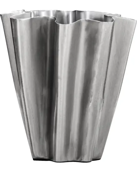 House Doctor - Vase, HDFlood, Børstet sølvfinish