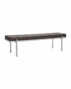House Doctor - Bænk, HDLao, Mulberry, Chrome finish