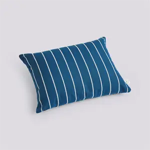 Hay - Outdoor Market Cushion-45 x 35-Blue with beige stripe