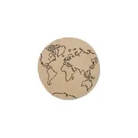 Ferm Living - Jute tæppe world - small