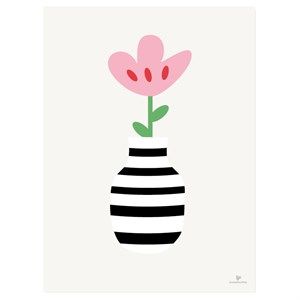 Image of KAI Copenhagen - Plakat med blomst - 30x40 cm.