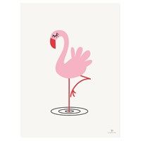 KAI Copenhagen - Plakat med flamingo - 50x70 cm. 