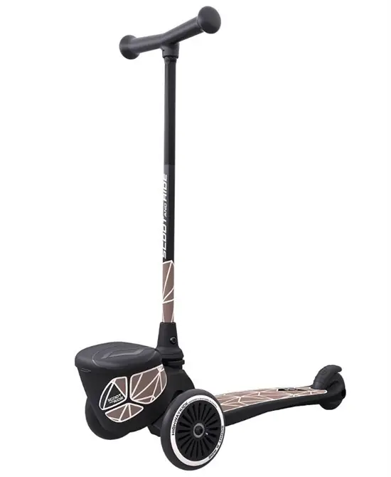 Scoot and Ride - Løbehjul - Highway Kick 2  Lifestyle, Brunt, Brown Lines
