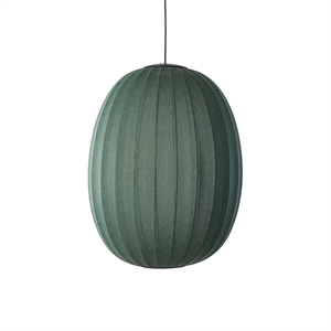 Made By Hand - Pendellampe - Knit-Wit 65 High Oval Pendant LED - Tweed Green