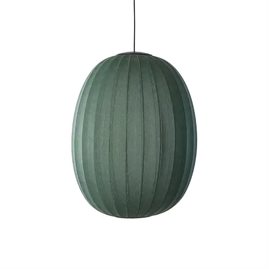 Made By Hand - Pendellampe - Knit-Wit 65 High Oval Pendant LED - Tweed Green