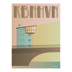 Image of VISSEVASSE - Langebro plakat - 30x40 cm