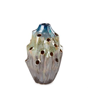 Eden Outcast - Lava vase small - Blue