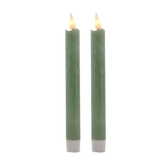 La Vida - LED kronelys, stor, grøn - GRØN