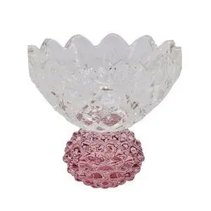 La Vida - Flora glasskål, rosa - ROSA