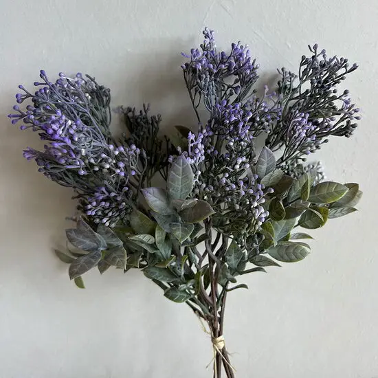 La Vida - Kunstig blomst, bundt - LILLA