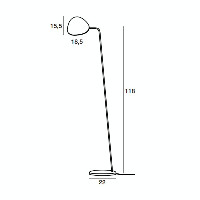 Muuto Leaf Floor Lamp Gratis Fragt