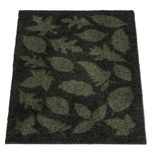 tica copenhagen - Smudsmåtte - Leaves - mørkegrøn - 40x60 cm 