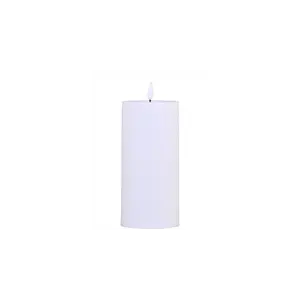 Chic Antique - Bloklys LED til udendørs inkl. batteri - H15 x Ø7 cm