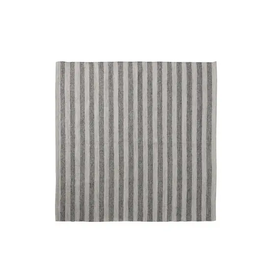 Lene Bjerre - Strielle gulvtæppe 150x150 cm. lysegrå stribet