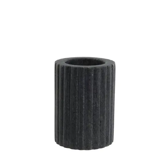 Lene Bjerre - Eliana tandkrus 10,5 cm. sort marmor