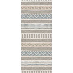 Image of Horredsmattan tæppe - Linne i grå/beige 70x140
