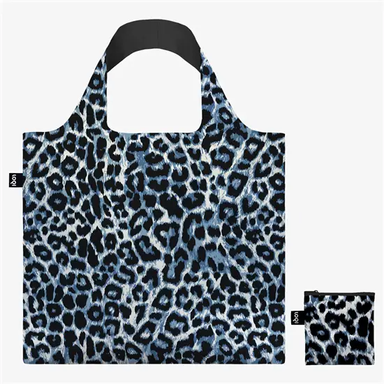 LOQI - Indkøbsnet - Leopard Twilight - Blå
