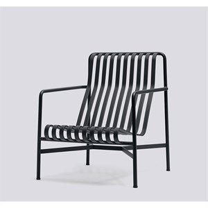 Image of HAY havemøbel - Palissade loungestol, høj i anthracite