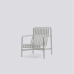 Image of HAY havemøbel - Palissade loungestol, høj i light grey