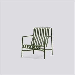 Image of HAY havemøbel - Palissade loungestol, høj i olive