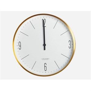 Image of House Doctor ur - Clock couture vægur i gold/hvid Ø30