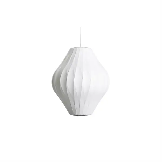HAY - NELSON Pear Crisscross Bubble Pendant - Medium - Off white