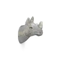 Ferm Living - Animal Hand-carved Hook - Rhino
