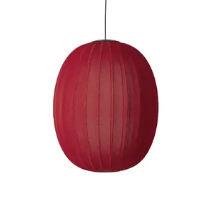 Made By Hand - Pendellampe - Knit-Wit 65 High Oval Pendant LED - Maple Red