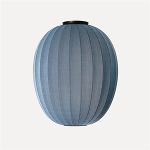 Made By Hand - Loftlampe - Knit-Wit 65 High Oval Ceiling - Blue Stone