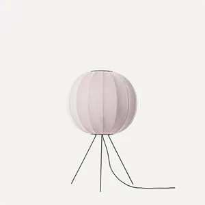 Made By Hand - Gulvlampe - Knit-Wit 60 Round Floor Medium - Light Pink