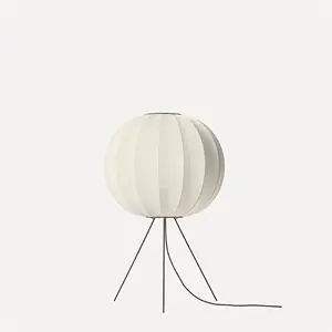 Made By Hand - Gulvlampe - Knit-Wit 60 Round Floor Medium - Pearl White