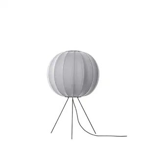 Made By Hand - Gulvlampe - Knit-Wit 60 Round Floor Medium - Silver