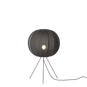 Made By Hand - Gulvlampe - Knit-Wit 60 Round Floor Medium - Black