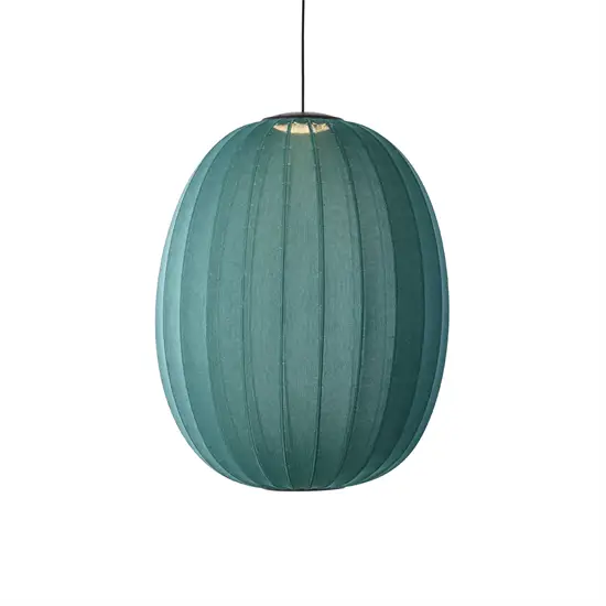 Made By Hand - Pendellampe - Knit-Wit 65 High Oval Pendant LED - Seagrass