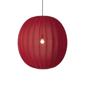 Made By Hand - Pendellampe - Knit-Wit 75 Round Pendant - Maple Red